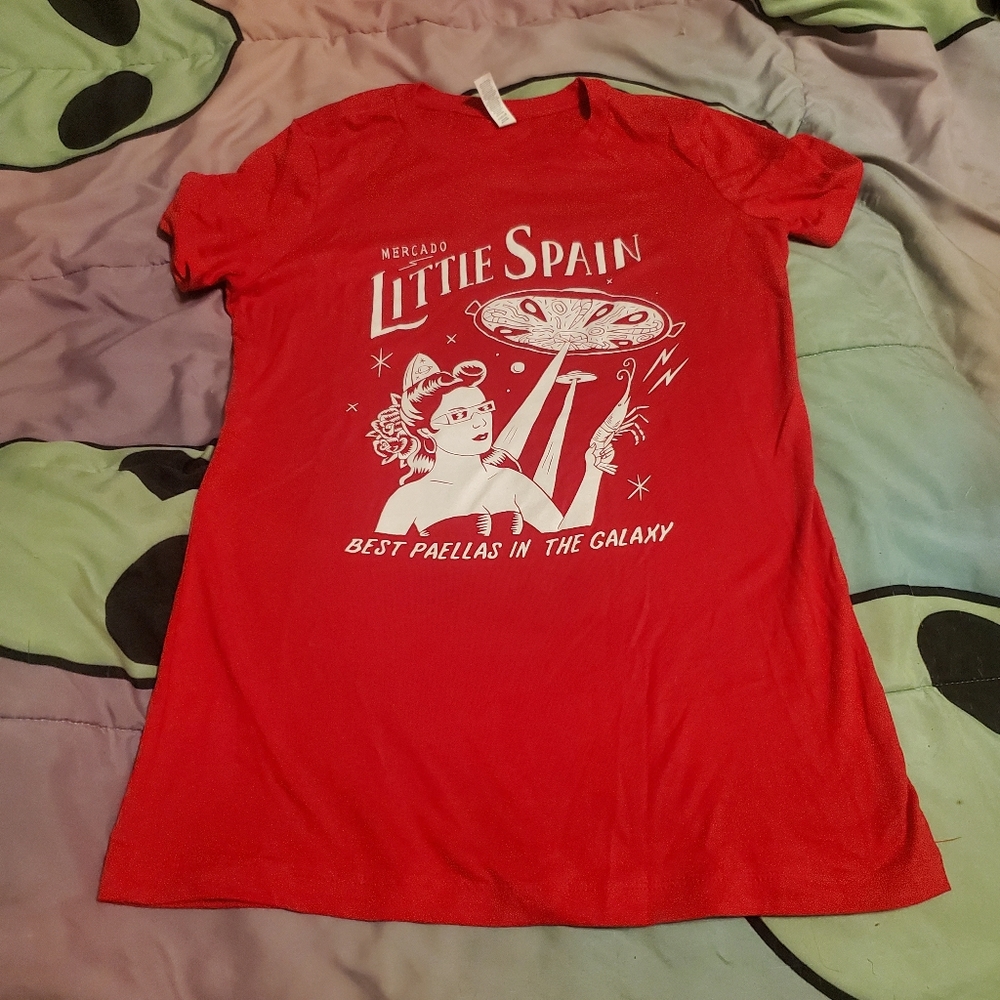 Retro ufo space little Spain t shirt